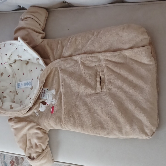 Child of Mine by Carter's Baby Snow Suit Sac with Seat Belt Slit (0-3jM) Boys - Picture 2 of 5